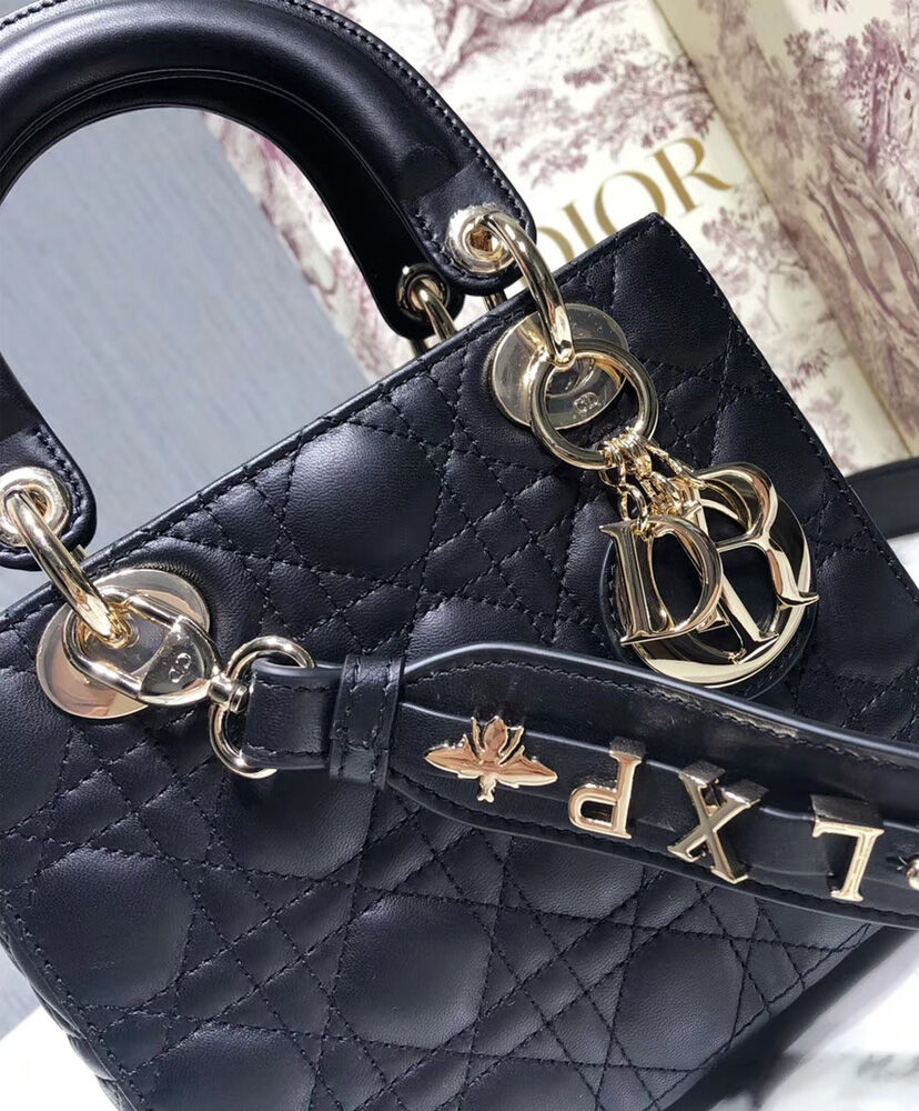 Christian Dior Lady Dior My Abcdior Bag Black